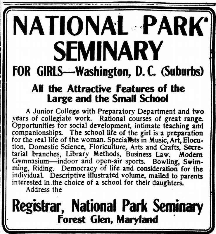 National Park Seminary<br>For Girls — Washington, D.C. (Suburbs) image. Click for full size.
