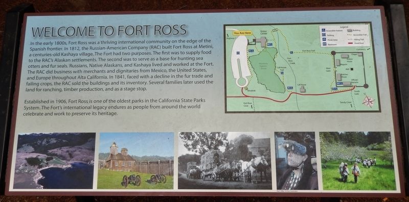 Welcome to Fort Ross Marker image. Click for full size.