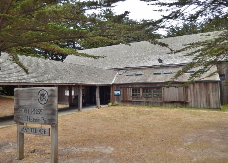 Fort Ross Visitor Center Entrance (<i>near marker</i>). Click for full size. Fort Ross Visitor Center Entrance (<i>near marker</i>) image. Click for full size.