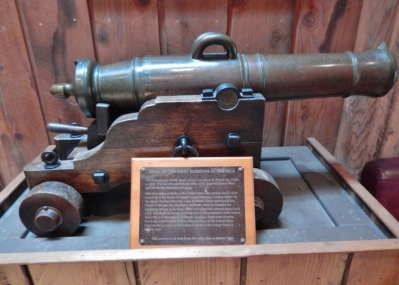Relic of the First Russians in America (<i>located inside Visitor Center</i>) image. Click for full size.