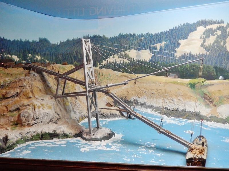 Fort Ross Loading Chute Diorama (<i>located inside Visitor Center</i>) image. Click for full size.