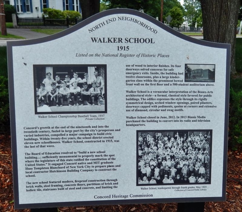 Walker School 1915 Marker image. Click for full size.