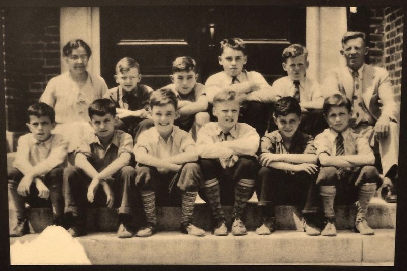 Marker detail: Walker School Championship Baseball Team, 1937 image. Click for full size.