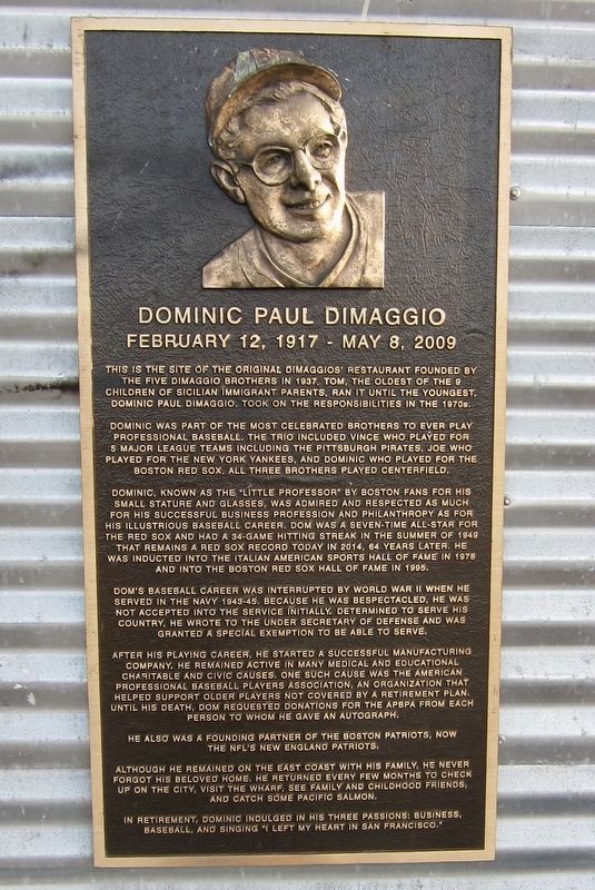 Dominic Paul DiMaggio Marker image. Click for full size.