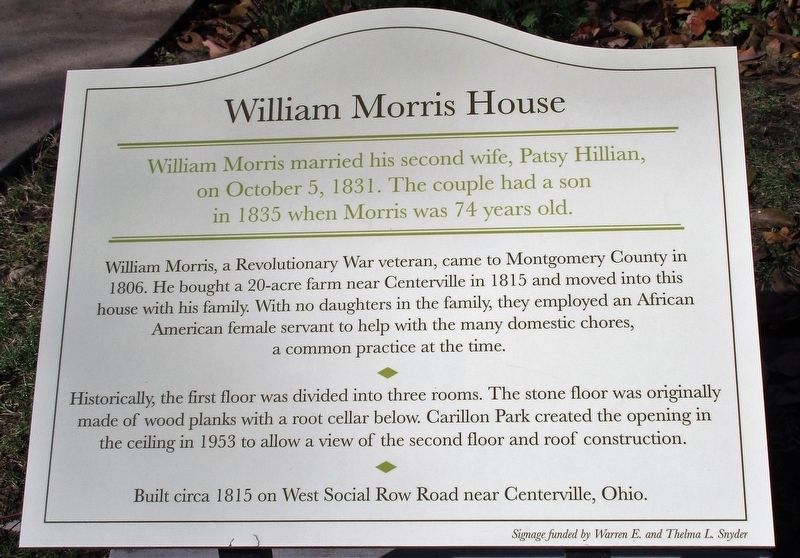 William Morris House Marker image. Click for full size.