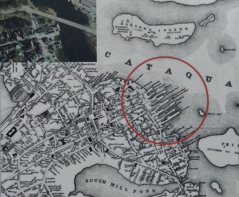 Marker detail: Map of the City of Portsmouth, 1850 image. Click for full size.