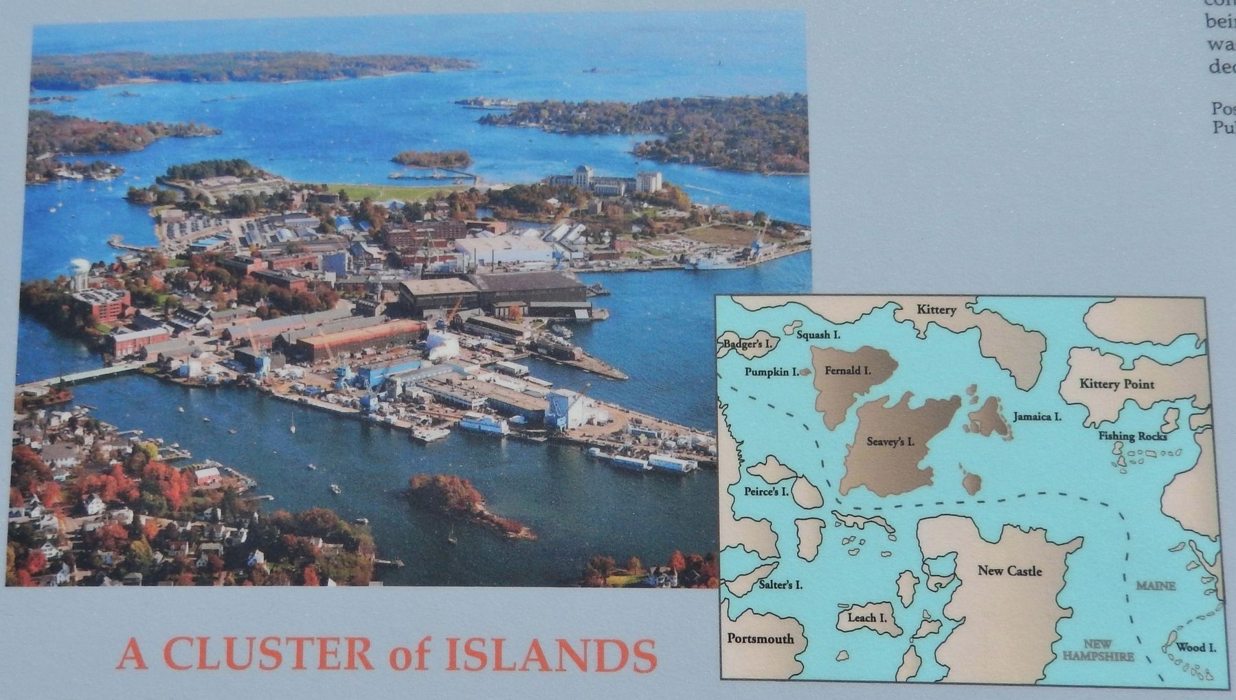 Marker detail: Aerial Photograph, Portsmouth Naval Shipyard, 2007 image. Click for full size.