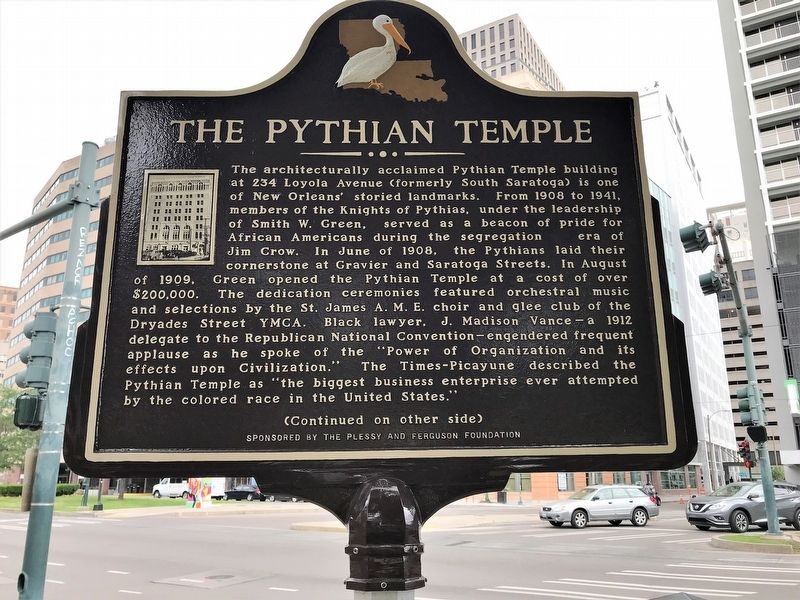 The Pythian Temple Marker image. Click for full size.