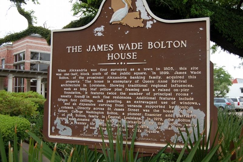 The James Wade Bolton House Marker image. Click for full size.