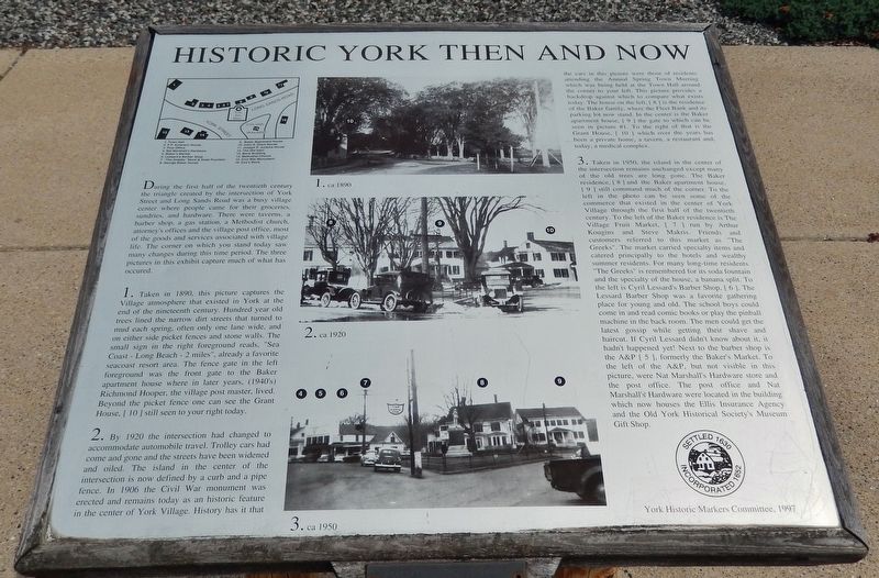 Historic York Then and Now Marker image. Click for full size.