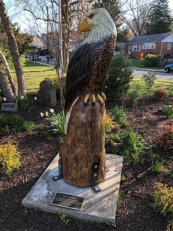Statue of an eagle on the grounds of Ernest Memorial Park image. Click for full size.