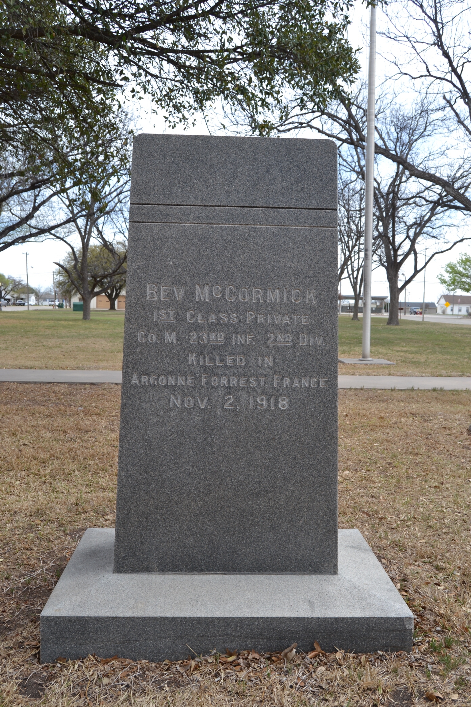 Bev McCormick Memorial