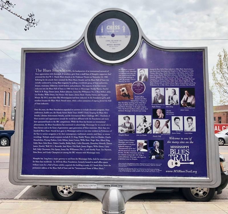 The Blues Foundation Marker (rear side) image. Click for full size.