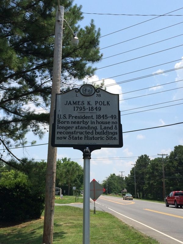 James K. Polk Marker. Click for full size. James K. Polk Marker image. Click for full size.