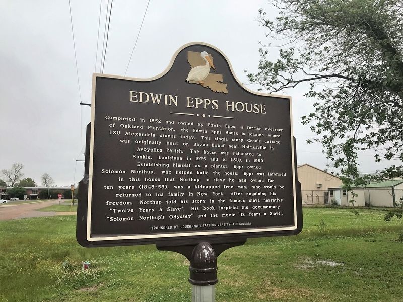 Edwin Epps House Marker image. Click for full size.