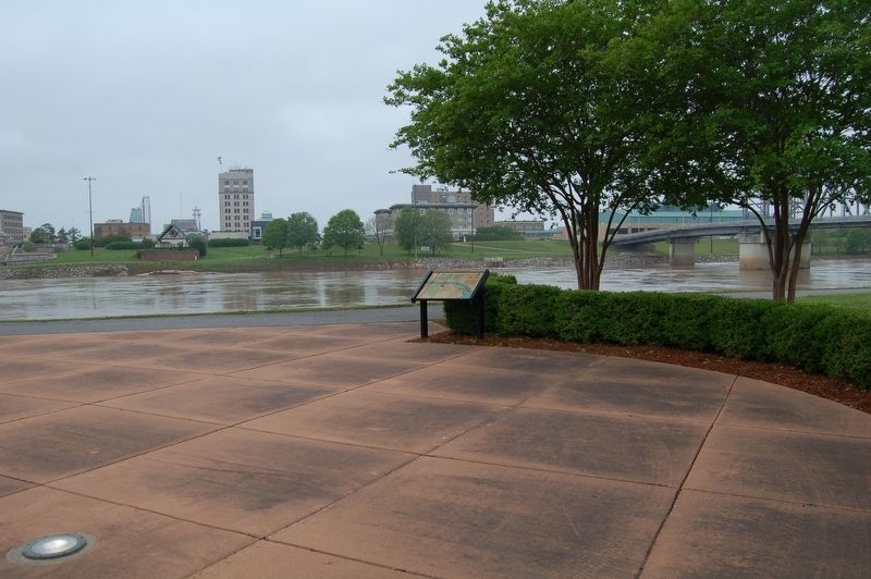 Pineville River Front Trail Marker. Click for full size. Pineville River Front Trail Marker image. Click for full size.