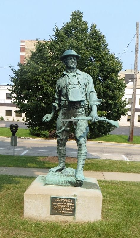 Waukegan Doughboy Statue Marker. Click for full size. Waukegan Doughboy Statue Marker image. Click for full size.