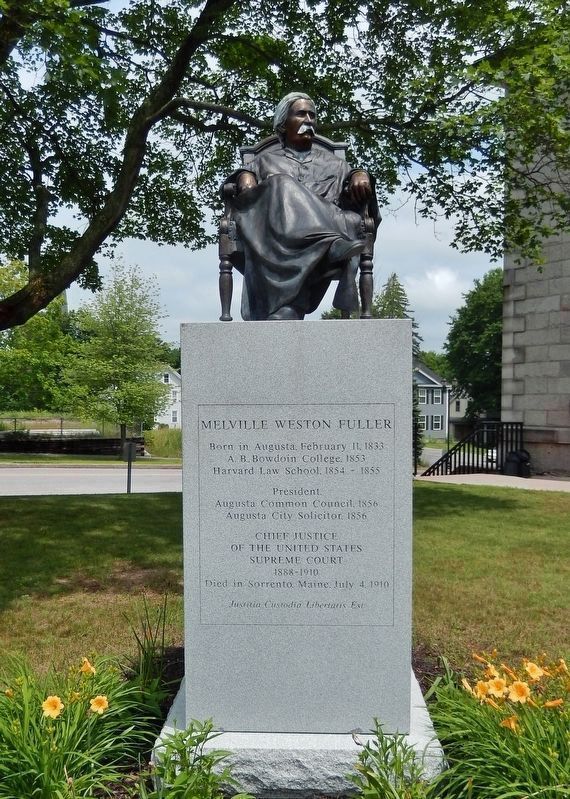 Melville Weston Fuller Memorial (<i>view from marker</i>) image. Click for full size.