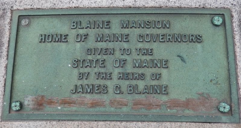 Blaine Mansion Marker image. Click for full size.
