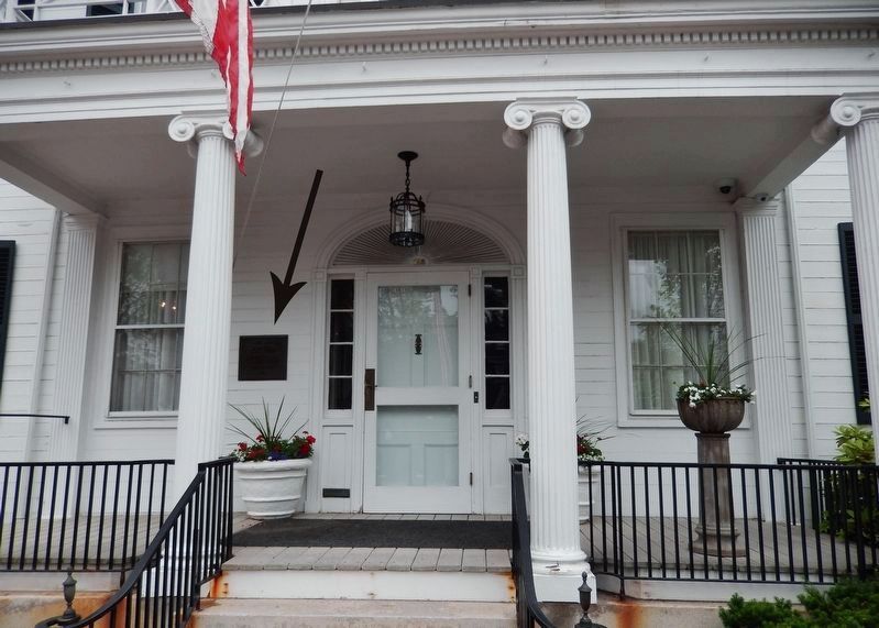 Blaine House National Historic Landmark Plaque (<i>mounted beside front door at main entrance</i>) image. Click for full size.