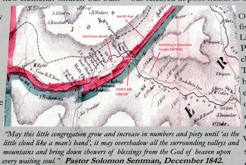 Insert - Civil War era map. Click for full size. Insert - Civil War era map image. Click for full size.
