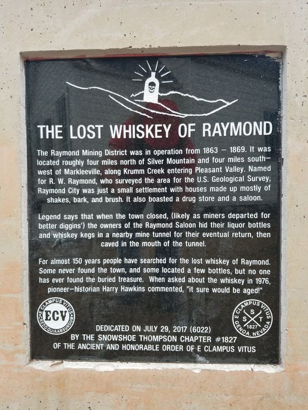 Last Whiskey of Raymond Marker image. Click for full size.