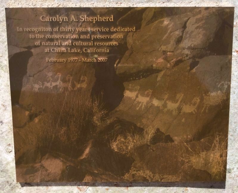 Tribute marker, near the canyon image. Click for full size.