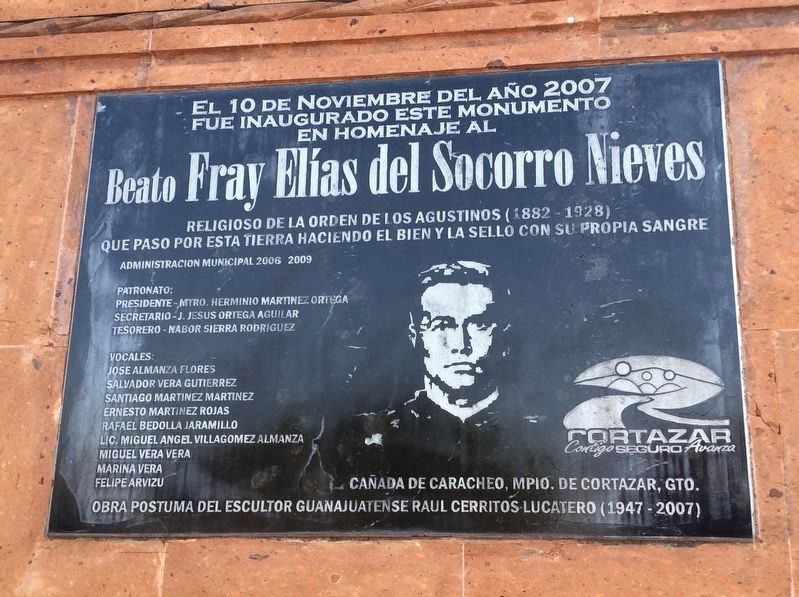 Blessed Friar Elías del Socorro Nieves Marker image. Click for full size.