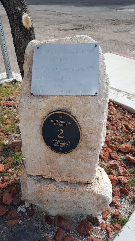 Goldfield Community Center Marker image. Click for full size.