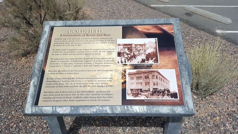 Goldfield Marker image. Click for full size.