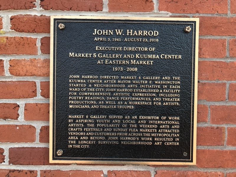 John W. Harrod Marker image. Click for full size.