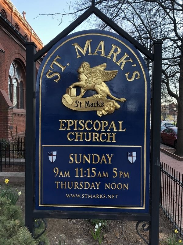 St. Mark's Episcopal Church Sign image. Click for full size.