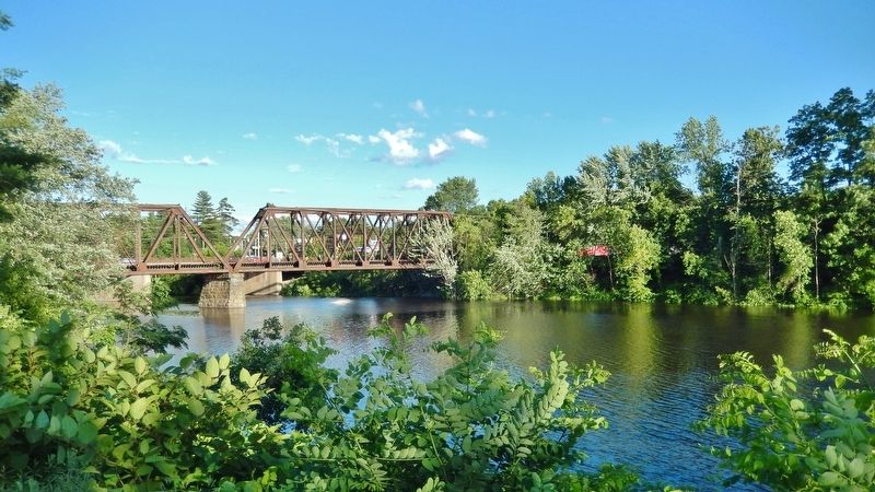 Railroad Trestle across Sebasticook River (<i>south side of park</i>) image. Click for full size.