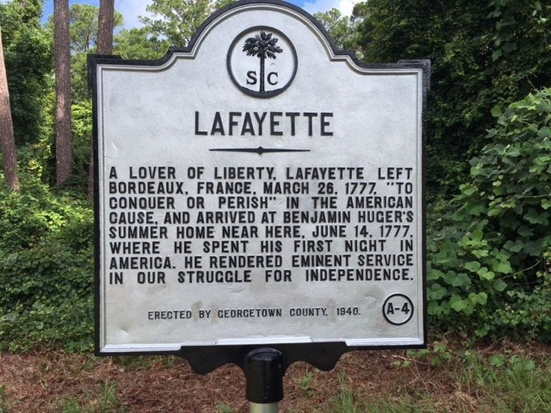Lafayette Marker. Click for full size. Lafayette Marker image. Click for full size.