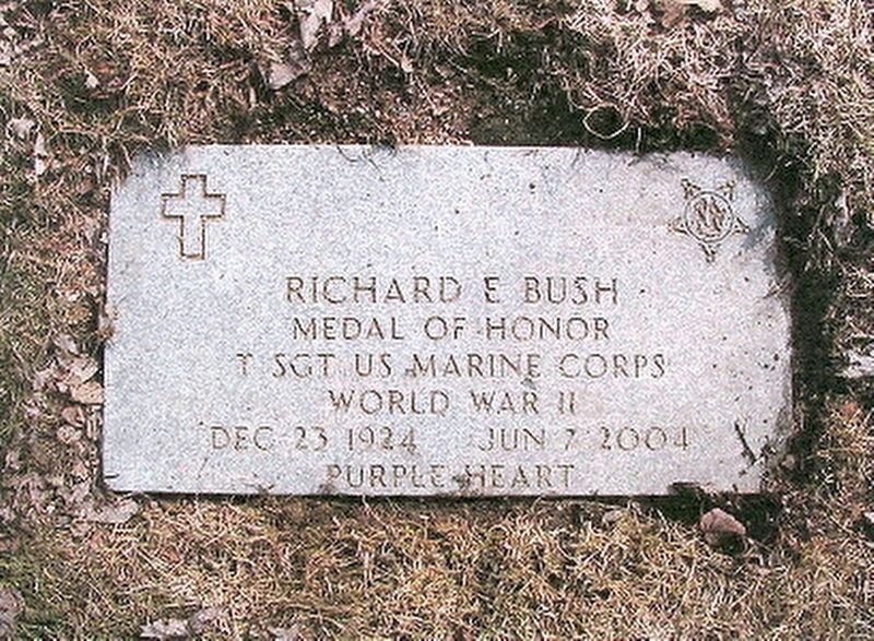 Cpl. Richard E. Bush Grave Marker image. Click for full size.