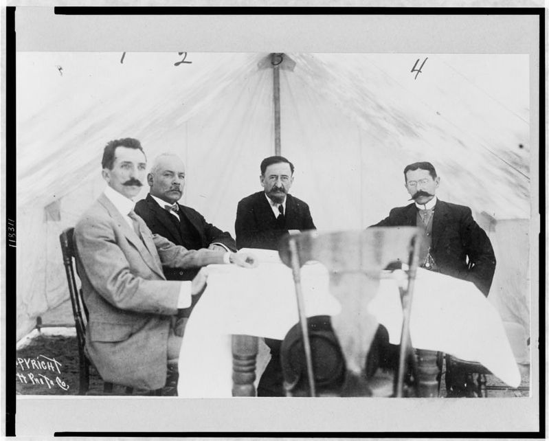 José María Pino Suárez and Francisco I. Madero, together with Gómez and Carbajal image. Click for full size.