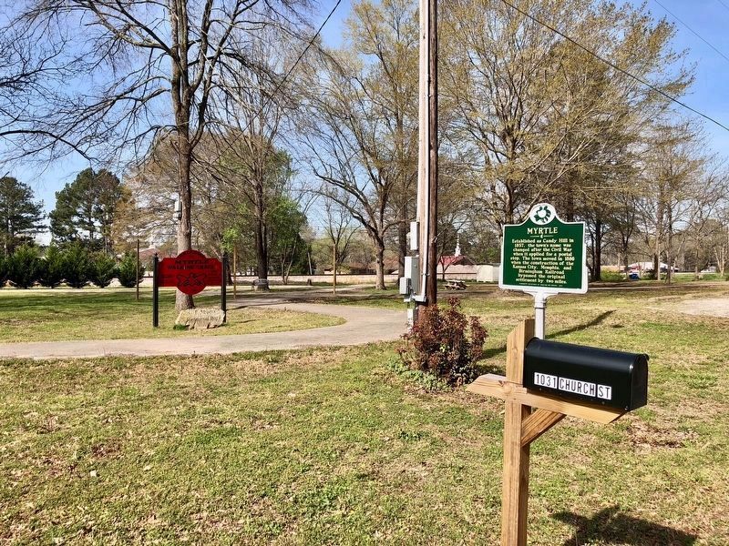 Located near the Myrtle Walking Track, part of C.J. Myers Memorial Park. image. Click for full size.