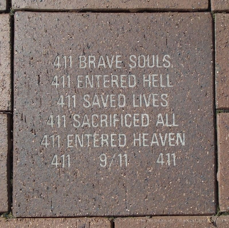 9/11 NYC Emergency Responders' Memorial Paver image. Click for full size.