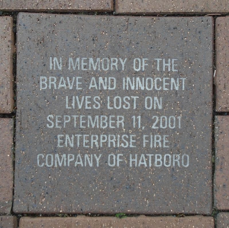 9/11 NYC Emergency Responders' Memorial Fire Dept Memorial Paver image. Click for full size.