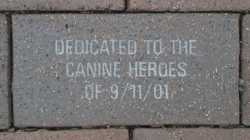 9/11 NYC Emergency Responders' Memorial Canine Heroes Paver image. Click for full size.