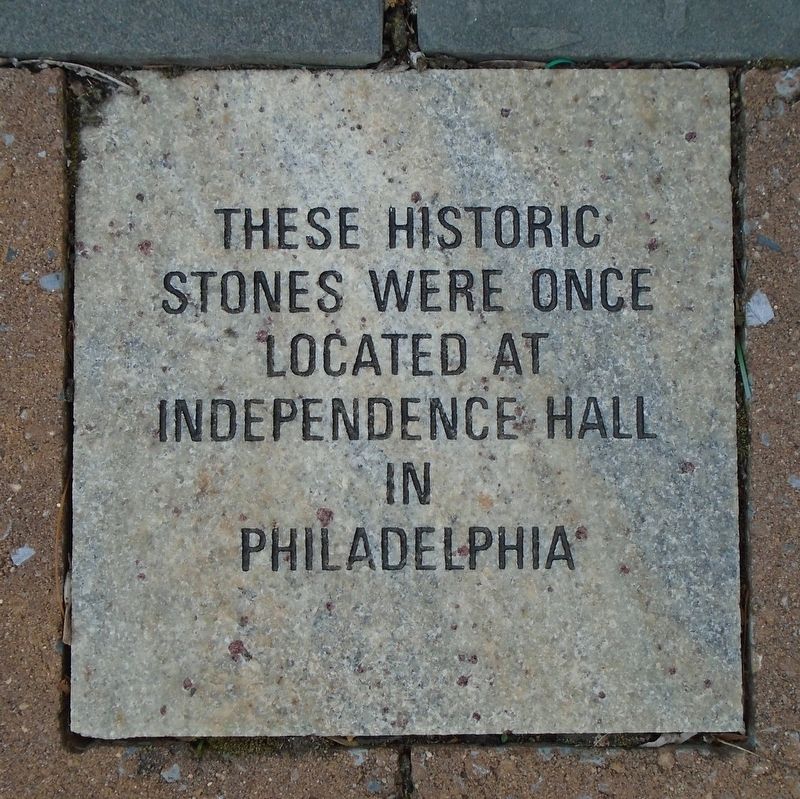 Independence Hall Stones Marker image. Click for full size.