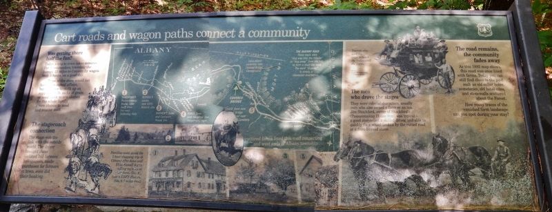 Cart Roads and Wagon Paths Connect a Community Marker. Click for full size. Cart Roads and Wagon Paths Connect a Community Marker image. Click for full size.