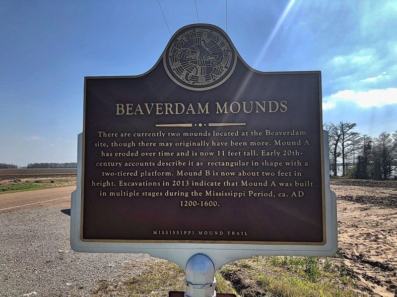 Beaverdam Mounds Marker image. Click for full size.