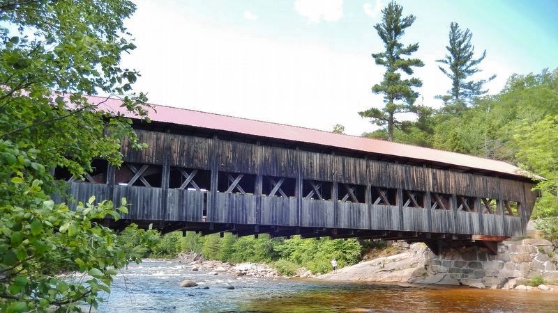 Albany Covered Bridge (<i>near marker; river view</i>) image. Click for full size.