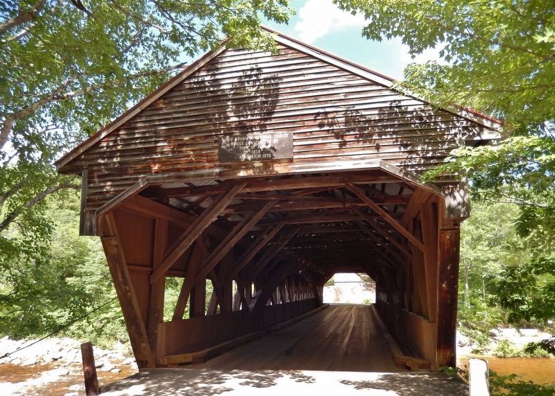 Albany Covered Bridge (<i>near marker; front view</i>) image. Click for full size.