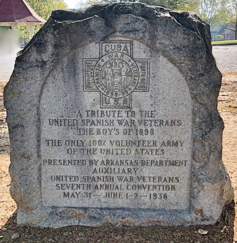 United Spanish War Veterans Tribute Marker. Click for full size. United Spanish War Veterans Tribute Marker image. Click for full size.