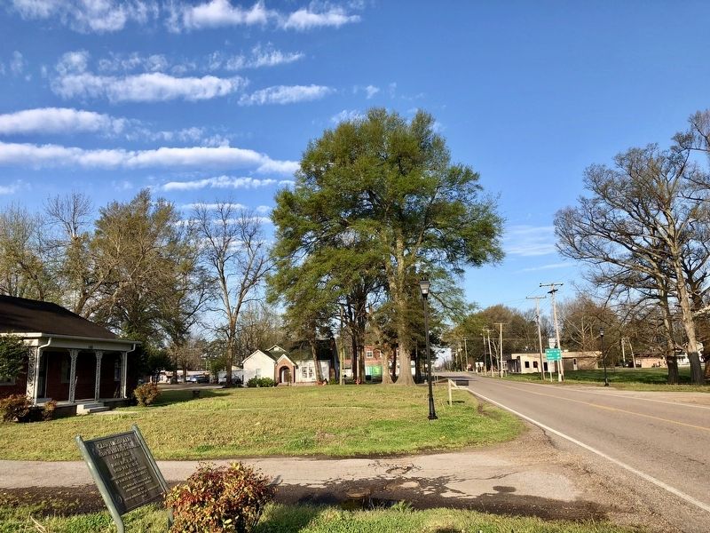 Marker located in a residential area looking west on U.S. Highway 64B. image. Click for full size.
