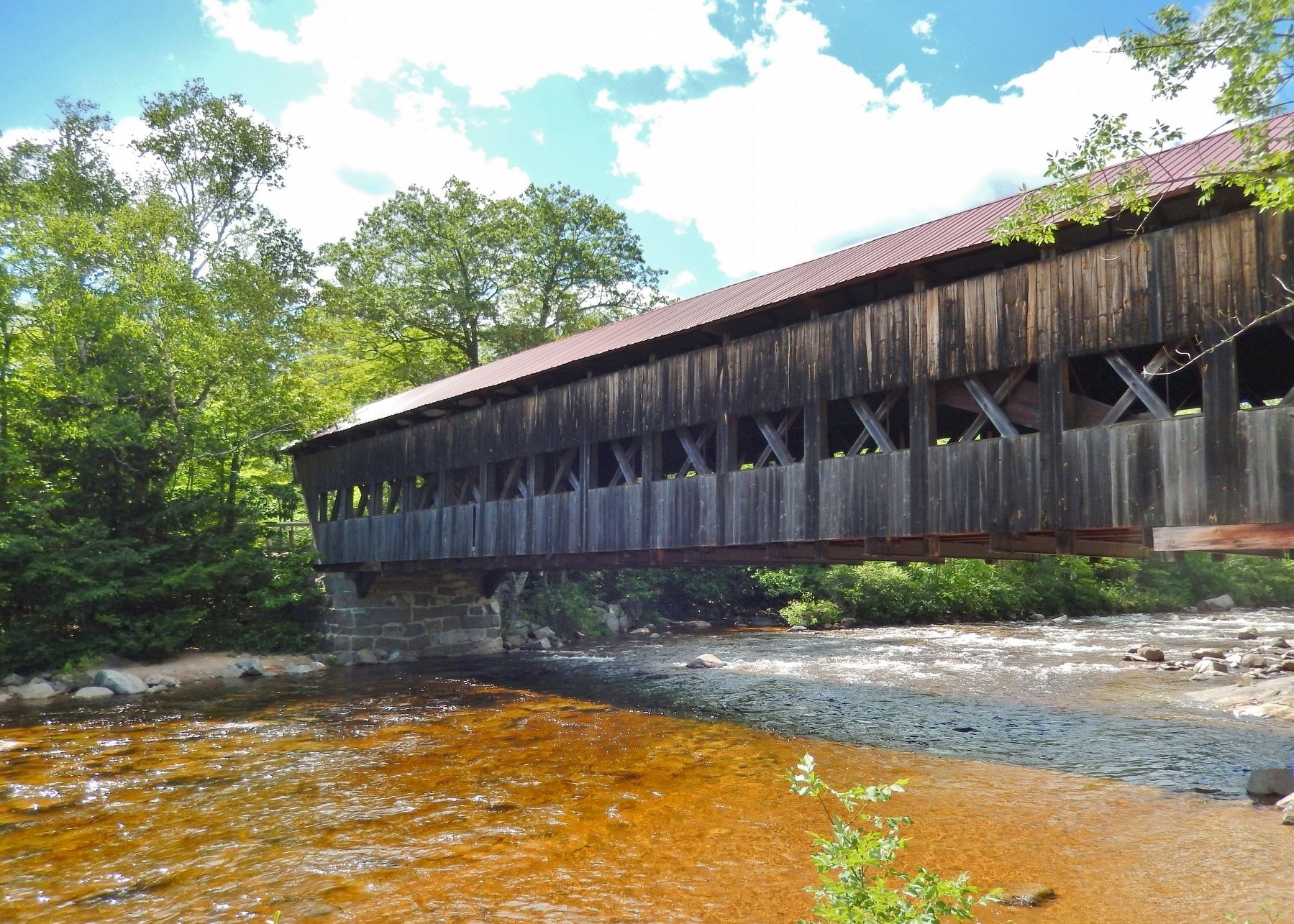 Albany Covered Bridge (<i>view fron near marker</i>) image. Click for full size.
