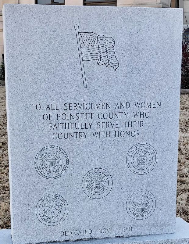 Poinsett County Military Monument image. Click for full size.