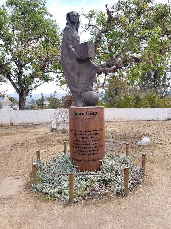 Juan Corz Marker and statue image. Click for full size.